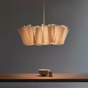 Herleifr Folded Pleats Organic Nature Pendant Lamp - kitchen pendant