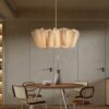 Herleifr Folded Pleats Organic Nature Pendant Lamp - office room