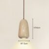 Holmlund Wabi-Sabi Travertine Stone Pendant Lamp-model A