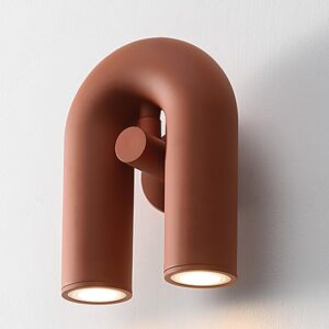 Isaksson Modern Inverted U-Loop Pipe Wall Lamp