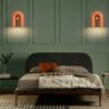 Isaksson Modern Inverted U-Loop Pipe Wall Lamp - bedroom lamp