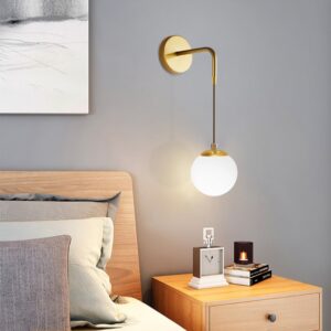 Ittanoll Hanging Round Globe Wall Lamp - luxury bedroom wall lamp