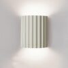 Jonsson Modern Coloured Grooves Wall Lamp - White