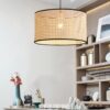 Krestedeen Rattan Single Layer Pendant Lamp - studio rattan pendant lam