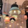 Kresyman Rattan and Cloth Multi-tier Pendant Lamp - hallway