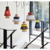 Kresyman Rattan and Cloth Multi-tier Pendant Lamp - stairway lamp