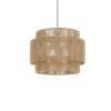 Kristoda Triple Layered Rope Drum Pendant Lamp - industrial pendant