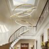 Laloopor Multiple Rings Pendant Light - Staircase pendant lamp