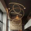 Laloopor Multiple Rings Pendant Light - duplex villa pendant lamp