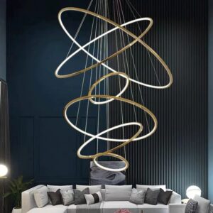 Laloopor Multiple Rings Pendant Light - hallway pendant lamp