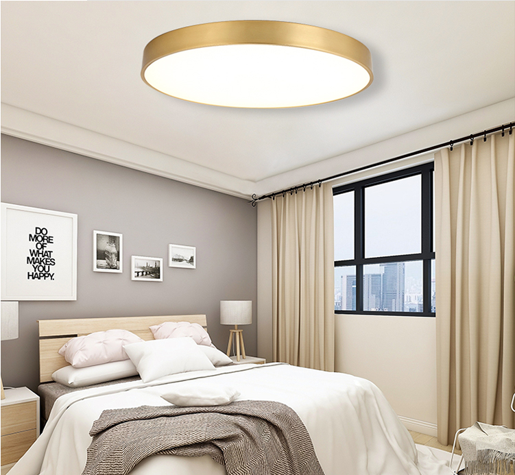 Livoana Modern Round and Slim Ceiling Lamp Livoana Modern Round and Slim Ceiling Lamp - bedroom ceiling lamp