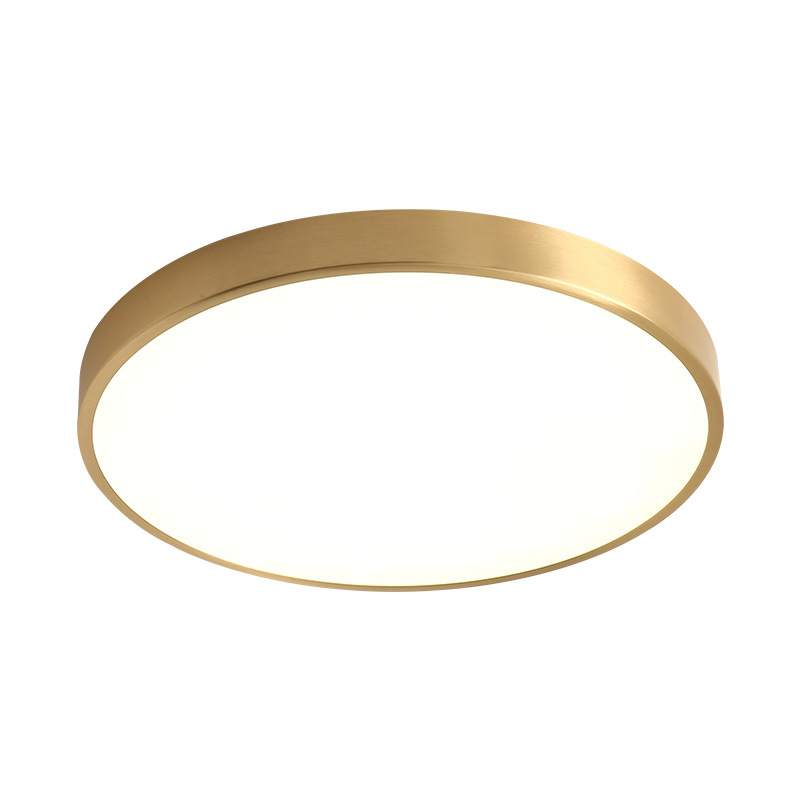 Livoana Modern Round and Slim Ceiling Lamp Livoana Modern Round and Slim Ceiling Lamp - copper round ceiling lamp