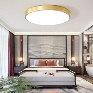 Livoana Modern Round and Slim Ceiling Lamp - master bedroom ceiling lamp