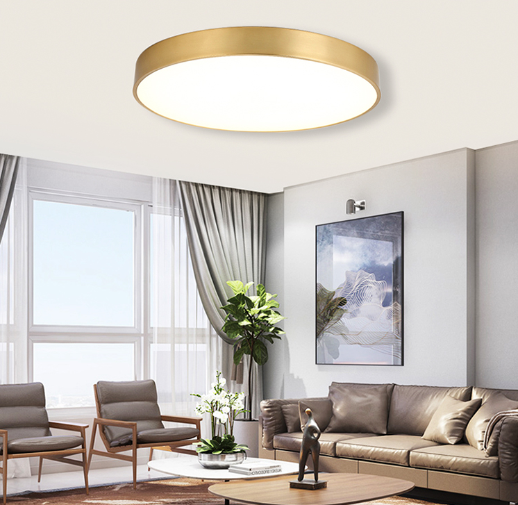 Livoana Modern Round and Slim Ceiling Lamp Livoana Modern Round and Slim Ceiling Lamp - office ceiling lamp