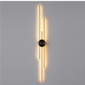Mariosgi Slim Rectangular Pipes Wall Lamp - copper pipes lamp