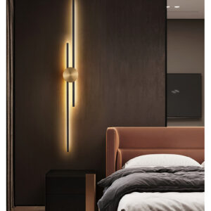 Mariosgi Slim Rectangular Pipes Wall Lamp - luxury bedside wall lamp