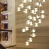 Norlick Lux Crystal Gems Modern Chandelier Lamp - corridor pendant