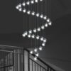 Norlick Lux Crystal Gems Modern Chandelier Lamp - terrace lamp