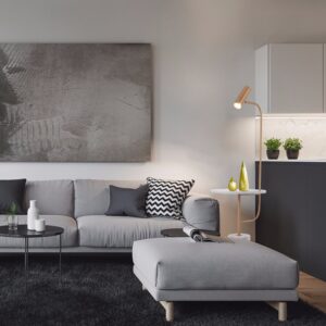 Pharanda Side Table Top Marble Base Floor Lamp - living area lamp