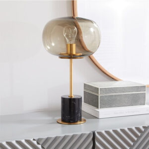 Pitani Marble and Glass House Table Lamp