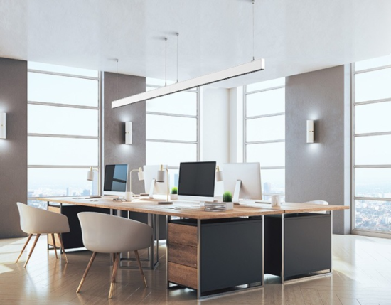 Recsheeve Slim Sheet Hanging Linear Lamp - office linear lamp