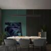 Recthan Rectangular Linear Hanging Lamp -dining area