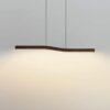 Reefornna Natural Wave Wood Linear Hanging Lamp - wooden lamp