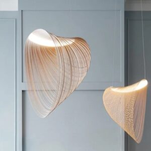 Sundberg Wabi-Sabi Organic Wavy Loops Pendant Lamp - corridor
