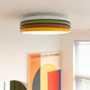 Yupizza Modern Colourful Ring Stacks Ceiling Lamp - hallway
