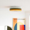 Yupizza Modern Colourful Ring Stacks Ceiling Lamp - living room