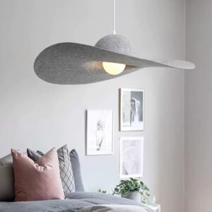 Cruhatta Felt Hat Pendant Lamp - bedroom pendant lamp