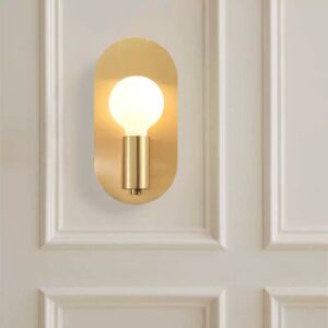 Everda Oval Plate Wall Lamp - corridor wall lamp