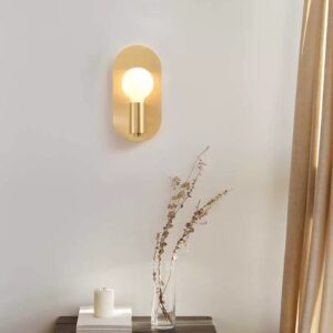 Everda Oval Plate Wall Lamp - living room wall lamp
