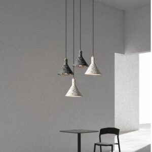 Funnel Terrazzo Pendant Light - Sitting area Light