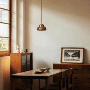 Wooden Shade Pendant Lamp - Window area Lamp