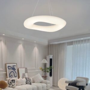 Cadurie Modern Organic Flow Ring Pendant Light
