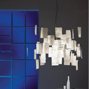 Zelmer Artistic Paper Notes Frenzy Chandelier Light