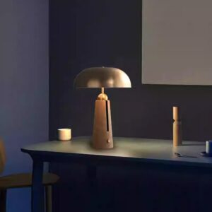 Dome Top Sculptural Table Lamp - study room lamp