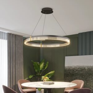 Halo Tiered Ring Pendant Lamp - dining room lamp