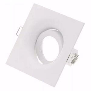 Lumo Recessed Anti-Glare GU10 Spotlight Square - white