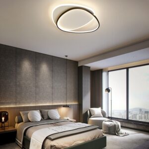 Sivert Sculpted Halo Flush Ceiling Lamp