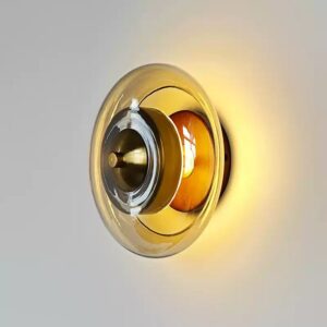 Tove Retro Brass Halo Wall Lamp