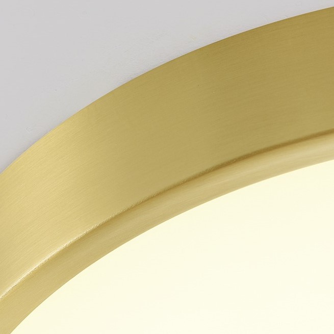 Gundanna Brass Slim Round Ceiling Light Brass Slim Round Ceiling Light - Metal Body