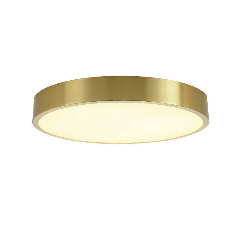 Gundanna Brass Slim Round Ceiling Light Brass Slim Round Ceiling Light - slim design light