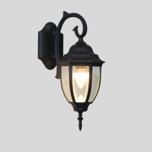 Classic Victorian Outdoor Wall Lamp - black lamp