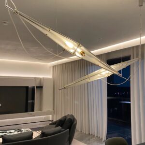 Elofka Long Glass Wing Pendant Light