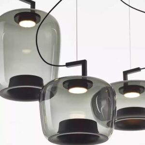 Glass Dome Pendant Light - clear glass light