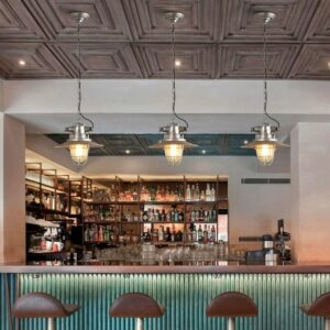 Industrial Cage Pendant Light - bar light