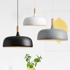 Norvik Scandinavian Lid-Shade Pendant Light