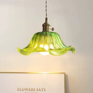 Petal Bloom Glass Pendant Light - Study room lamp